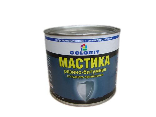 Мастика резино-битумная 1,8кг Колорит
