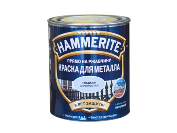 Краска "Хаммерайт" по рж.черная глад. 0,75л Краска "Хаммерайт" по рж.черная глад. 0,75л
