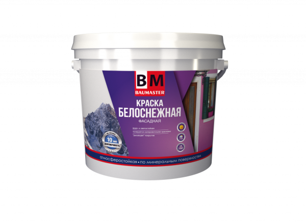 Краска ФАСАДНАЯ 7кг BAUMASTER